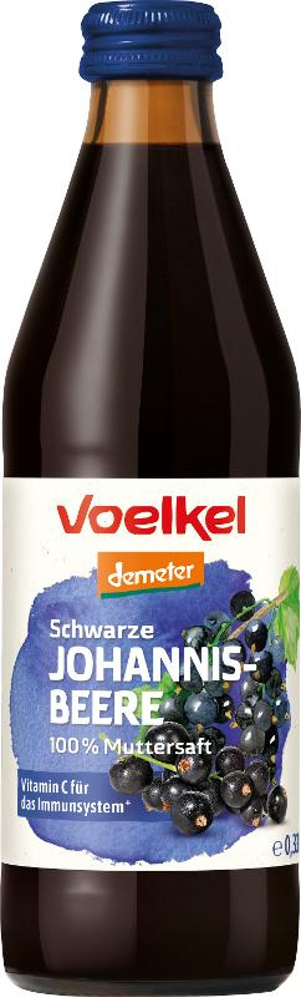 Produktfoto zu Voelkel - Schwarze Johannisbeere Muttersaft - 0,33 l