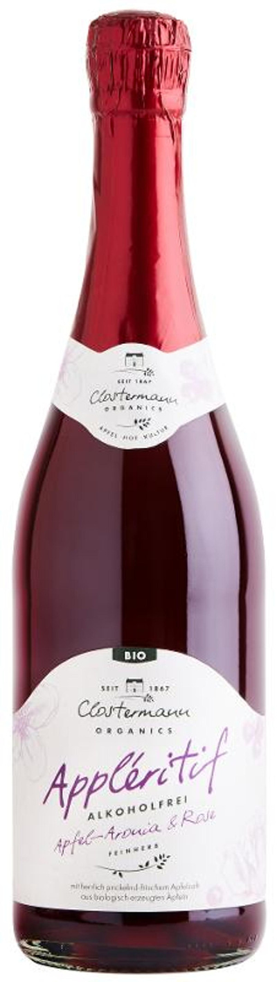 Produktfoto zu Clostermann - Appleritif Apfel, Aronia & Rose, alkoholfrei - 0,75l