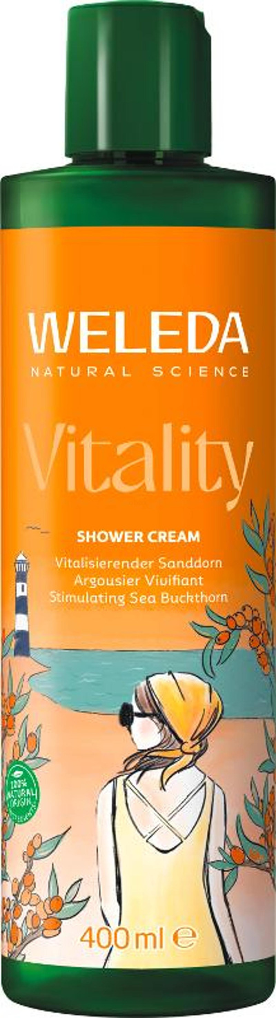 Produktfoto zu Weleda -Vitality Shower Cream Sanddorn - 400ml