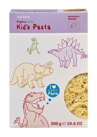 Produktfoto zu ALB-GOLD - Kids Pasta Dino Nudeln - 300g