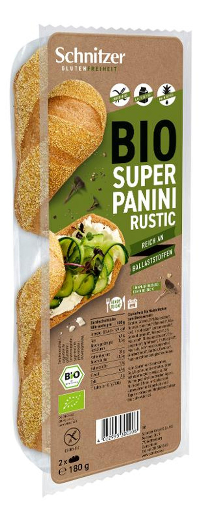 Produktfoto zu Schnitzer - Super Panini, glutenfrei - 180g (2 Stück)