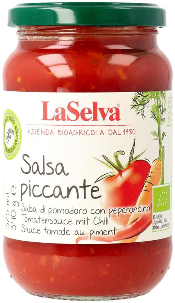 Produktfoto zu LaSelva - Tomatensauce Salsa Piccante - 340g