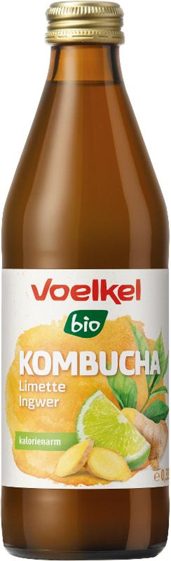 Produktfoto zu Voelkel - Kombucha Limette Ingwer - 0,33l
