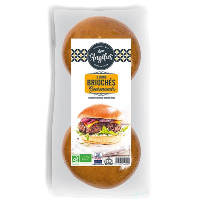 Produktfoto zu L'Angélus - Brioche Burger Buns - 150g (2 Stück)