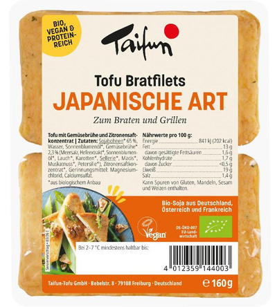 Produktfoto zu Taifun - Bratfilets Japanische Art - 160g