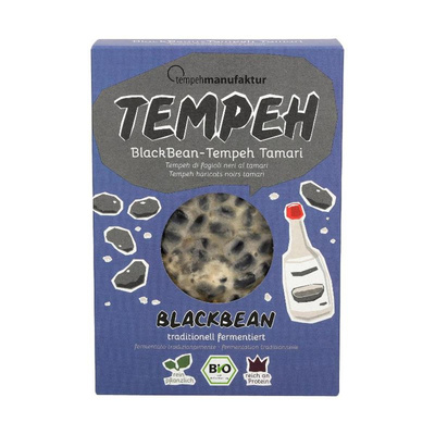 Produktfoto zu tempehmanufaktur - Black Bean Tempeh Tamari - 200g