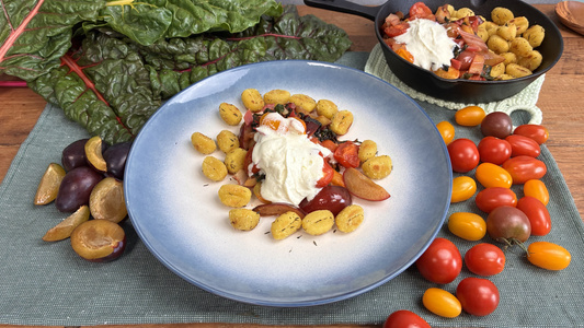 REZEPT KW 30 Pellkartoffeln mit Bohnen-Tomatensalat und Petersilien-Pesto 