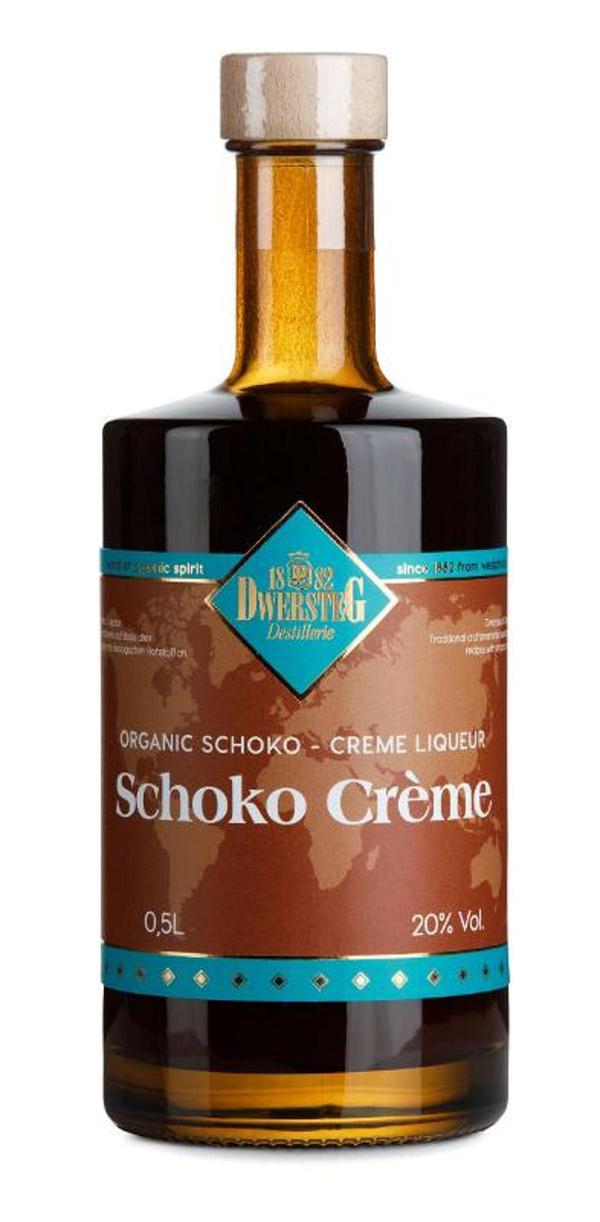 Produktfoto zu Dwersteg Destillerie - Schoko-Crème 20% Likör - 0,5l