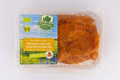 Produktfoto zu Freiländer - Hähncheninnenfiletspieße, mariniert - ca. 350g