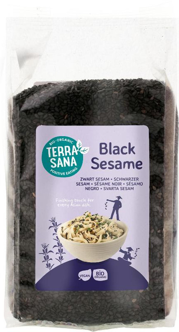 Produktfoto zu TerraSana - Schwarzer Sesam - 175g