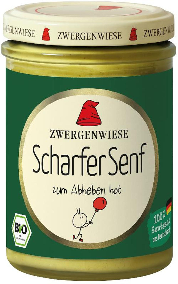 Produktfoto zu Zwergenwiese - Scharfer Senf - 160ml