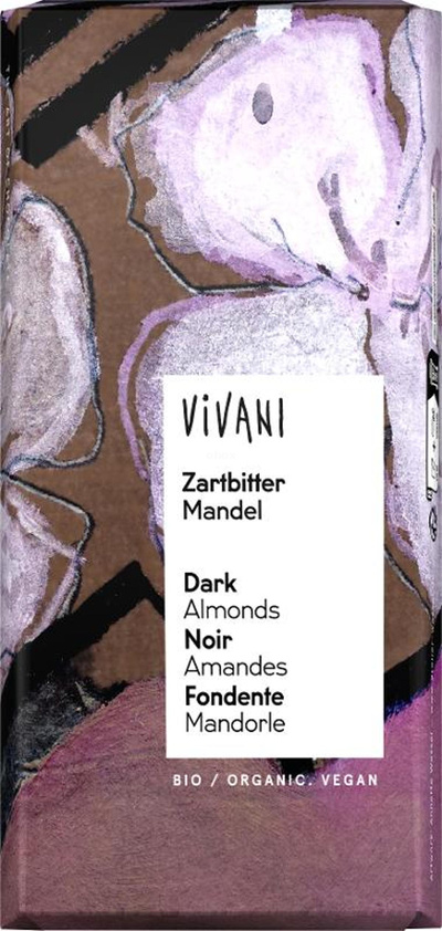 Produktfoto zu Vivani - Zartbitter mit Mandeln - 100g