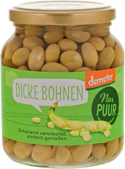 Produktfoto zu Nur Puur - Dicke Bohnen - 350g