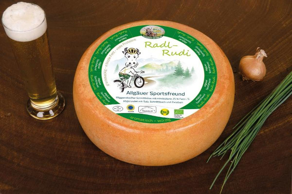 Produktfoto zu Schaukäserei Wiggensbach- Radl-Rudi, aus Bio-Heumilch g.t.S., 25% Fett i. Tr.