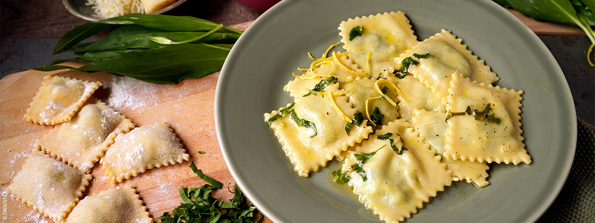 Ökokistenrezept des Monats - Bärlauch Ravioli