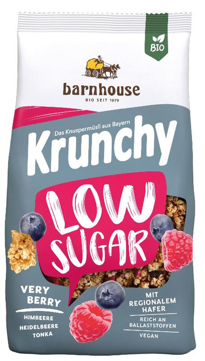 Produktfoto zu Barnhouse - Krunchy Low Sugar Very Berry - 375g