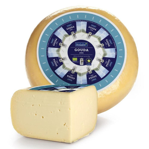 Produktfoto zu bioladen - Gouda jung - 50% Fett i. Tr.