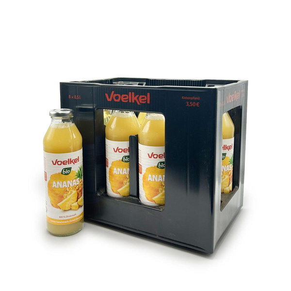 Produktfoto zu Voelkel - Ananassaft - 8 x 0,5l