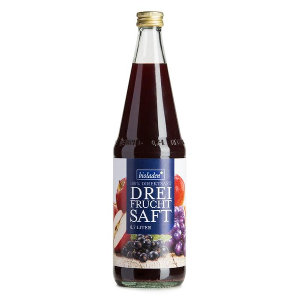 Produktfoto zu bioladen - Dreifruchtsaft rot - 0,7l