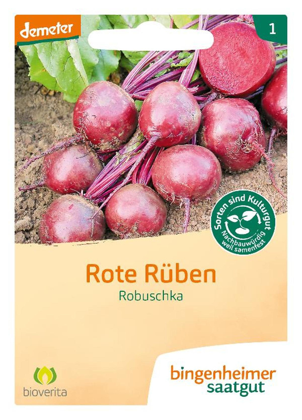 Produktfoto zu Bingenheimer Saatgut - Rote Bete Robuschka