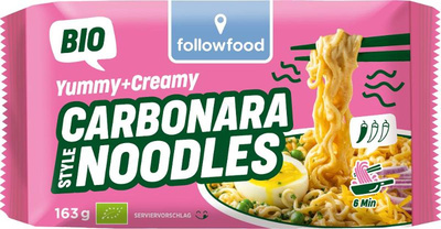 Produktfoto zu followfood - Instant Noodles, Carbonara Style - 163g
