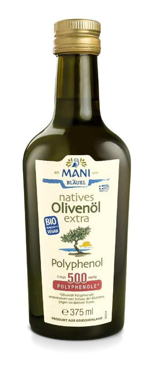 Produktfoto zu Mani Bläuel - Olivenöl Polyphenol - 375ml