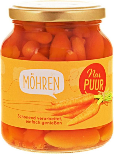 Produktfoto zu Nur Puur - Möhren - 350g