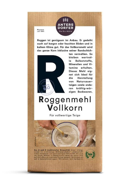Produktfoto zu Antersdorfer - Roggenmehl Vollkorn - 1kg