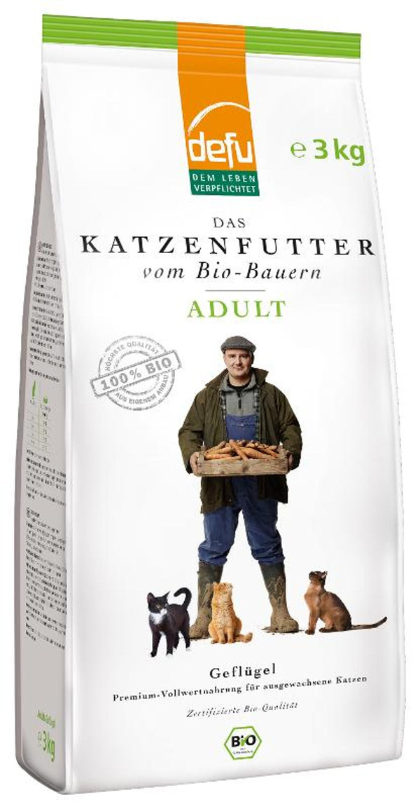 Produktfoto zu defu - Trockenfutter Katze Geflügel - 3kg