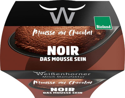Produktfoto zu Weißenhorner - Mousse au Chocolat Noir - 80g