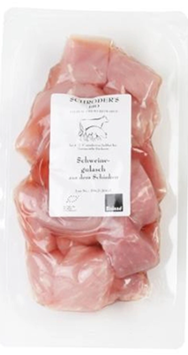 Produktfoto zu Schweine-Gulasch, ca. 400g