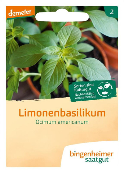 Produktfoto zu Bingenheimer Saatgut - Limonen Basilikum