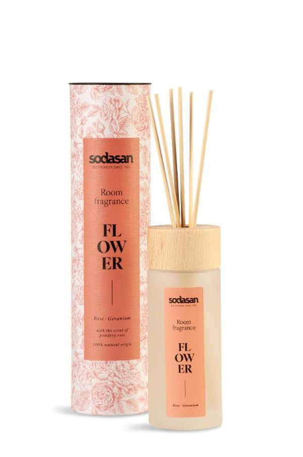 Produktfoto zu Sodasan - Raumduft Flower, Rose - 200ml