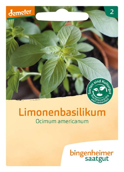 Produktfoto zu Bingenheimer Saatgut - Limonen Basilikum