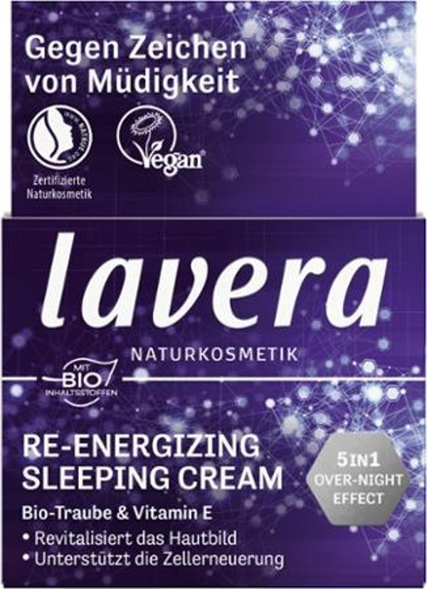 Produktfoto zu Lavera - Re Energizing Sleeping Cream - 50ml