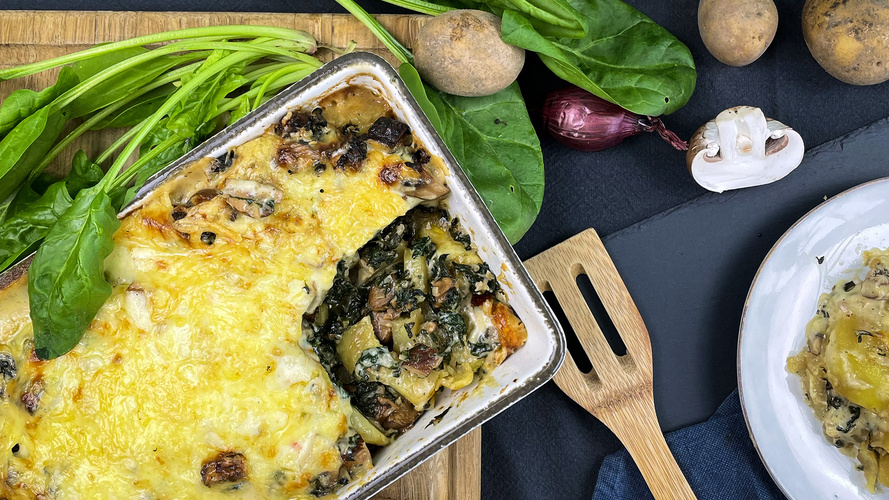 Rezeptbild für 54. Kartoffel-Spinat-Lasagne
