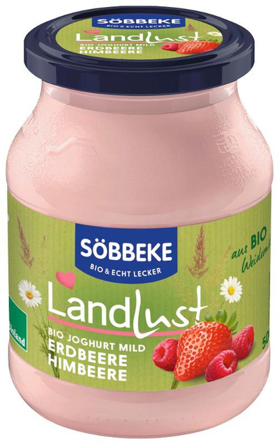 Produktfoto zu Söbbeke - Joghurt Erdbeere-Himbeere, 3,8% - 500g