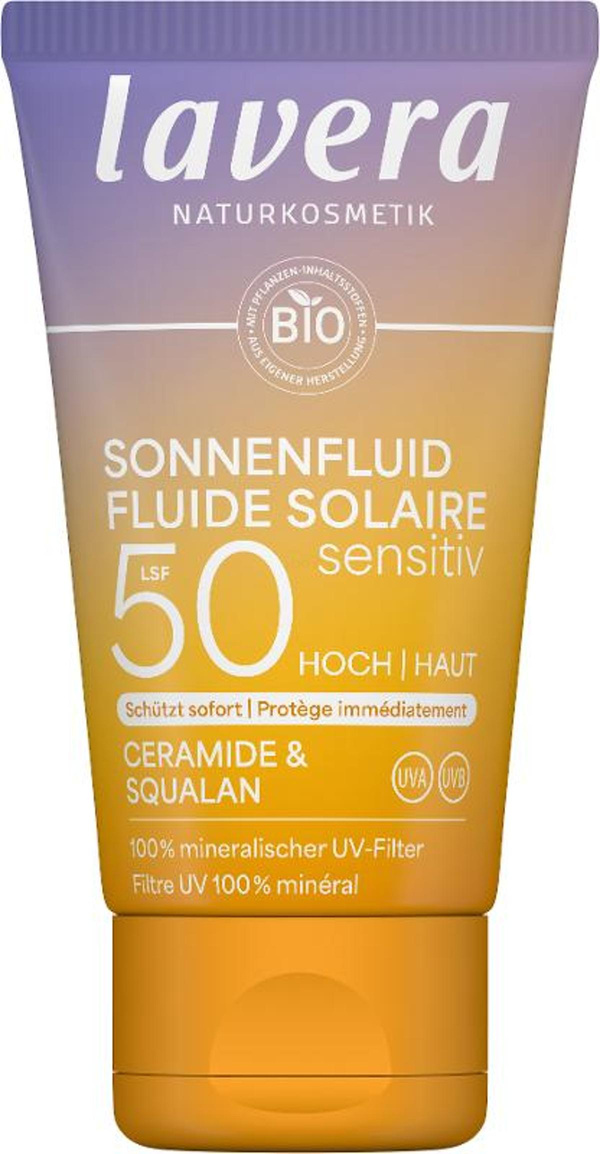Produktfoto zu Lavera - Sonnenlotion sensitiv LSF 50 - 40ml