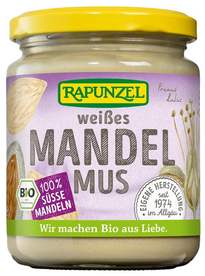 Produktfoto zu Rapunzel - Mandelmus weiß - 250g