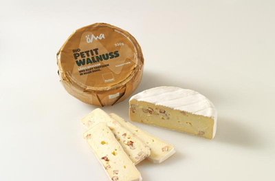 Produktfoto zu ÖMA - Le Petit Brie Walnuss - 330g