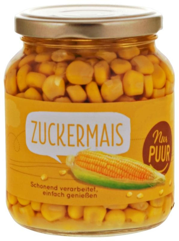 Produktfoto zu Nur Puur - Zuckermais - 350g