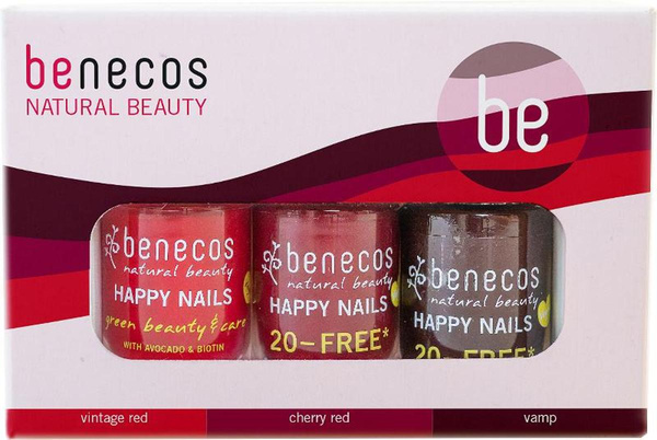 Produktfoto zu Benecos - Geschenkset Nagellack Classic Red