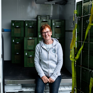 Trudi - Fahrerin beim Bioboten