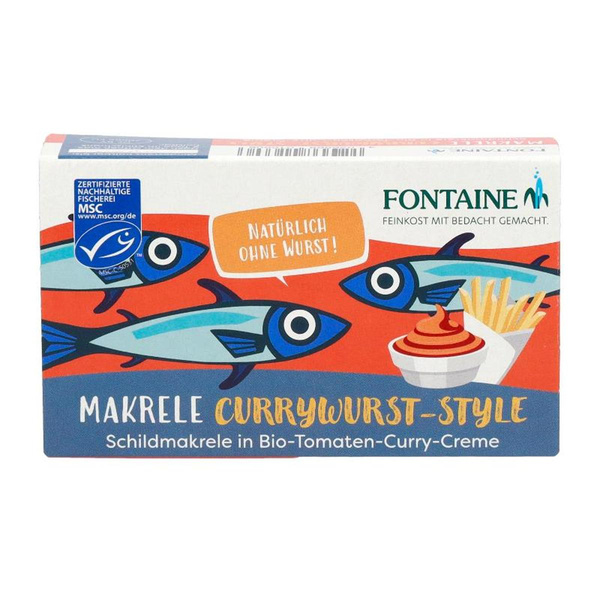 Produktfoto zu Fontaine - Makrele Currywurst-Style - 125g