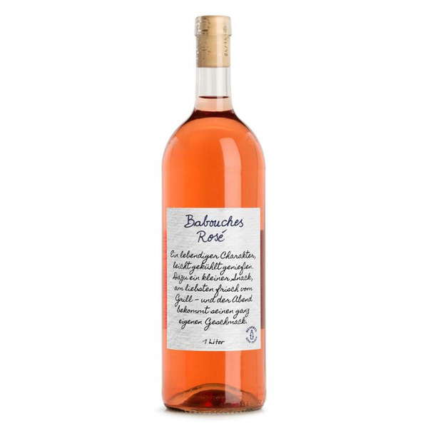 Produktfoto zu Babouches rosé, trocken - 1l Mehrweg