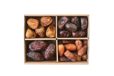 Produktfoto zu Dattel Probierpaket No. 1 - je 100g der Sorten Medjool, DNour, Mazafati, Sukkari