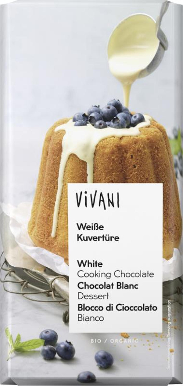 Produktfoto zu Vivani - Weiße Kuvertüre - 150g