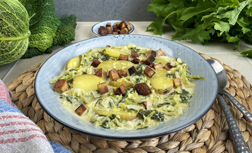Rezept Smashed Potatoes mit grünen Bohnen