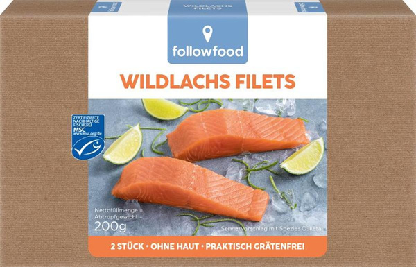 Produktfoto zu followfood - Wildlachs Filets MSC - 200g (2 Stück)