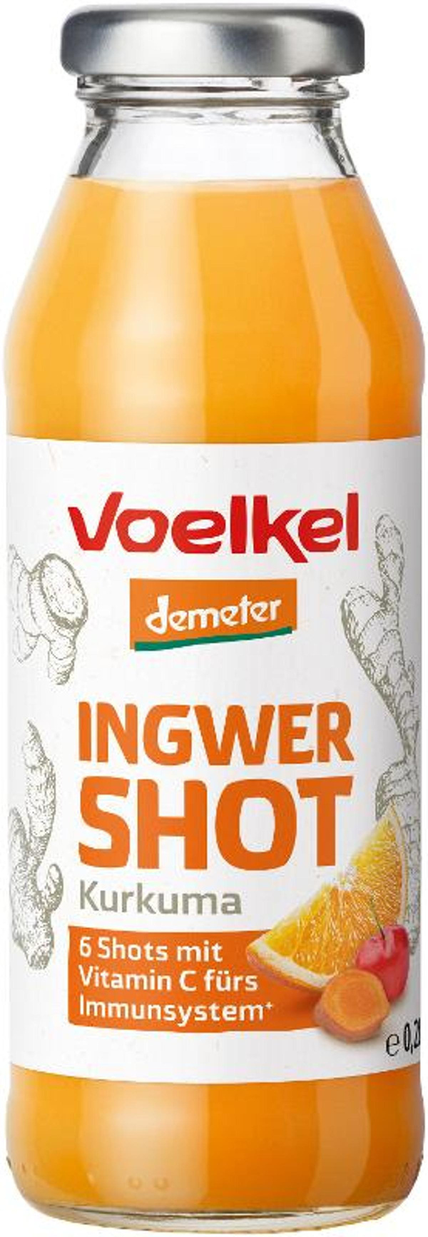 Produktfoto zu Voelkel - Shot Ingwer & Kurkuma - 0,28l